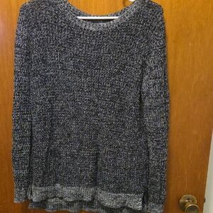 a.n.a Women's Charcoal and Light Gray Sweater